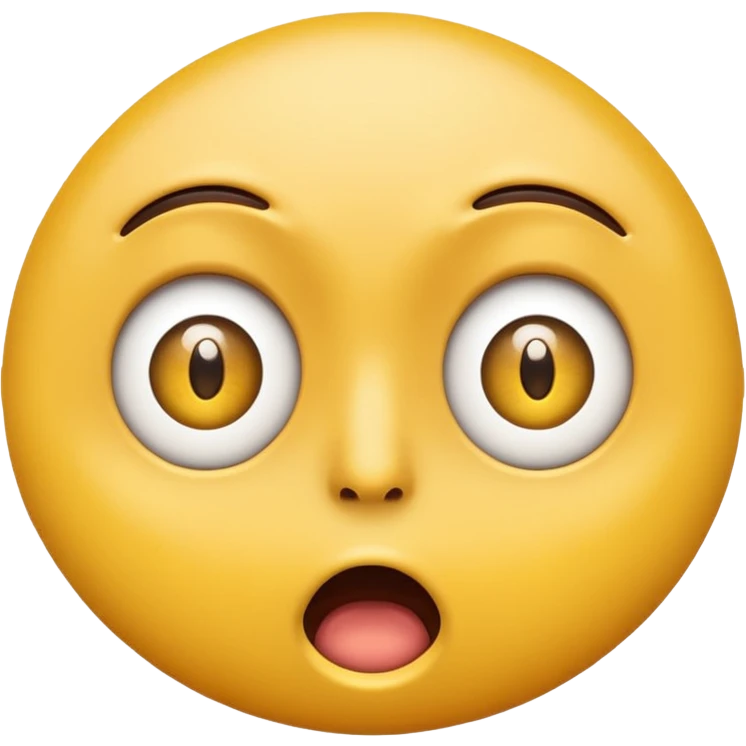 Eye twitch emoji. Standard yellow emoji face. One eye half open in a twitch way. Mouth in a shocked expression  emoji