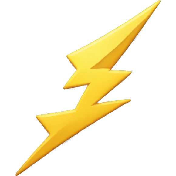 lightning bolt emoji