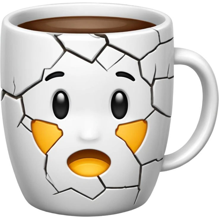 cracked mug no face emoji