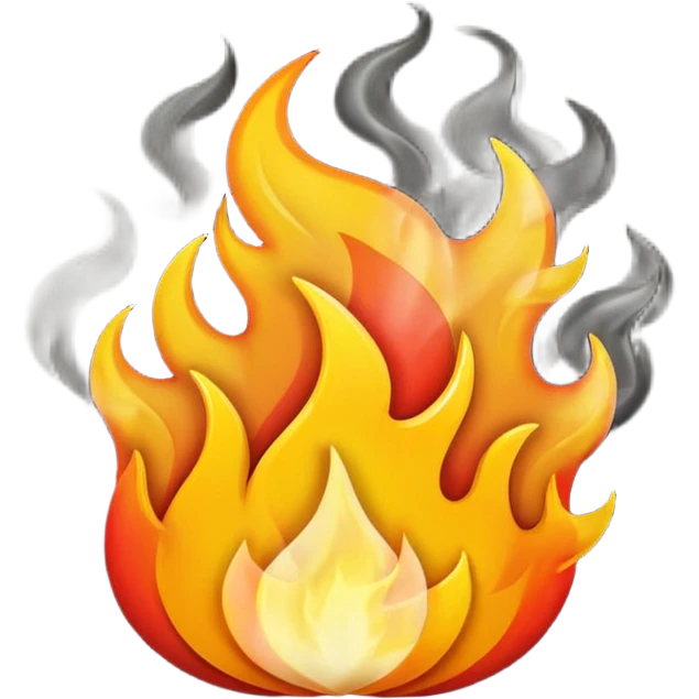 Mor ateş emojisi emoji
