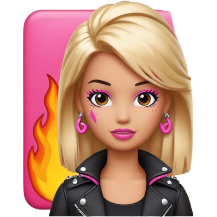 lave en punk barbie emoji emoji