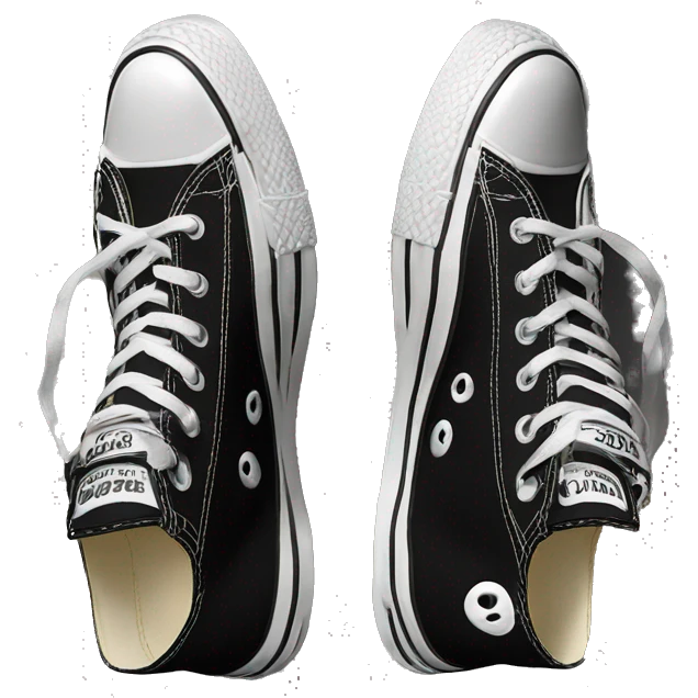 Black platform converse platform shoes hike  emoji