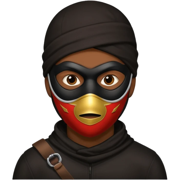 black man thief emoji