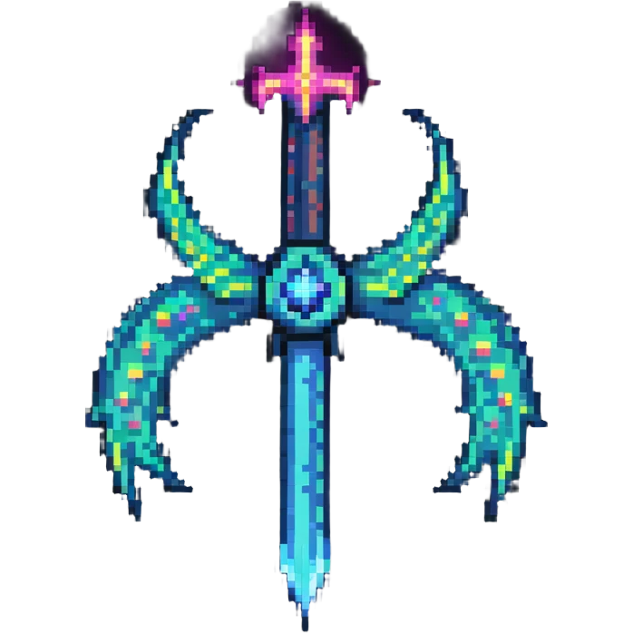 cosmic trident glowing emoji