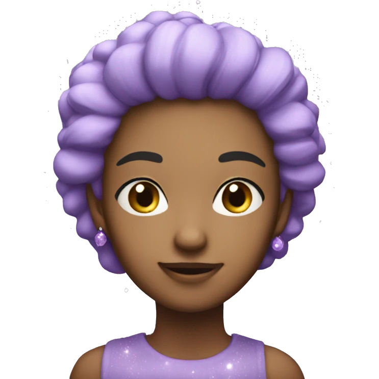 Lavender sparkles stars  emoji