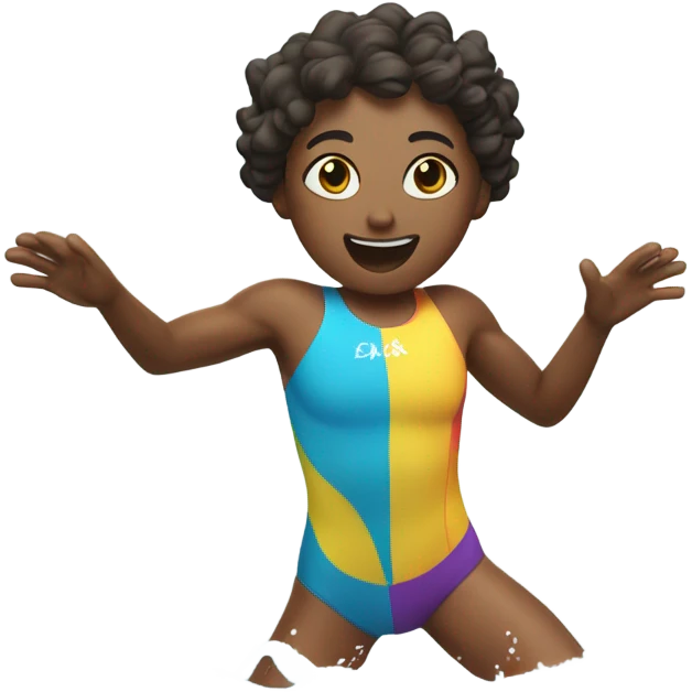 swimmer in the ocean emoji