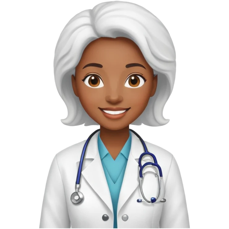 Black female doctor emoji