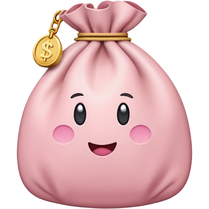 Light Pink money bag emoji