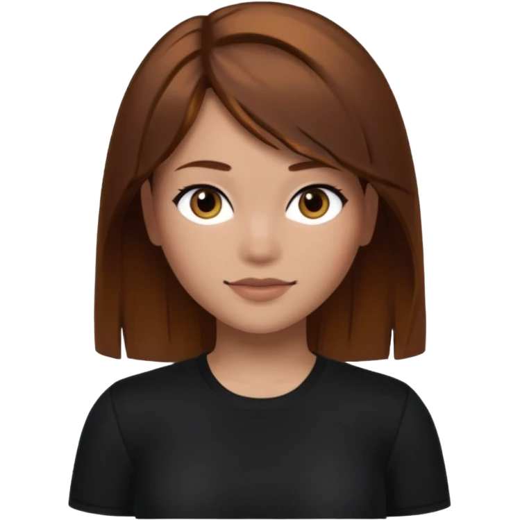 Roblox darians46 AVATARgirl whit brown hair and black shirt emoji