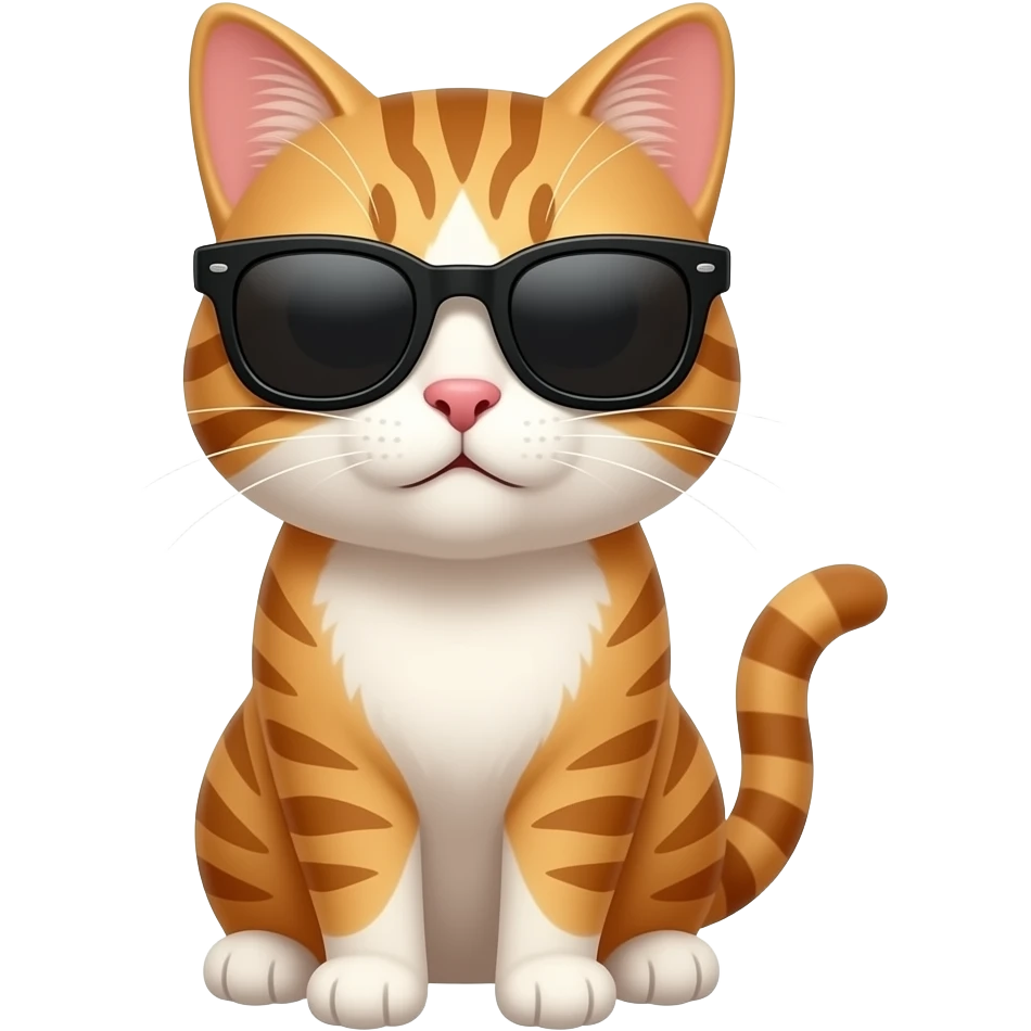 Cat wearing sunglasses emoji