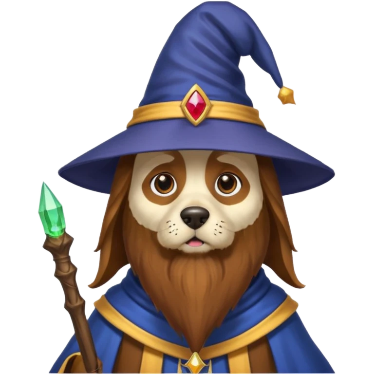 Dog wizard emoji