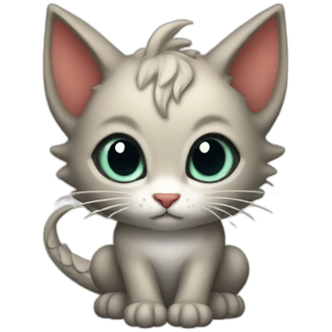 Dragon-kitten emoji