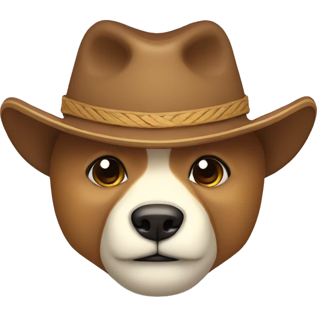 Oso con sombrero o con corbatin emoji