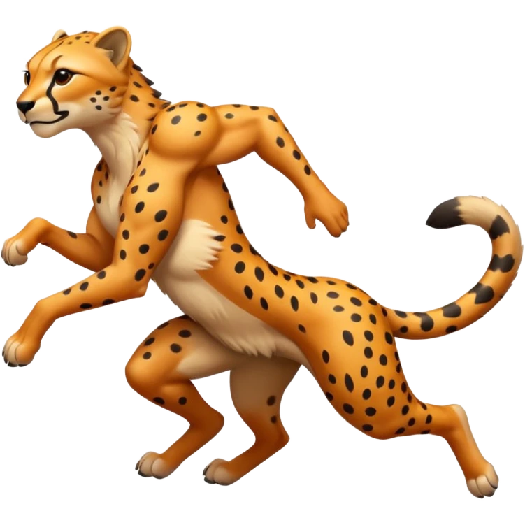 fast aggressive jumping running sheetah  emoji