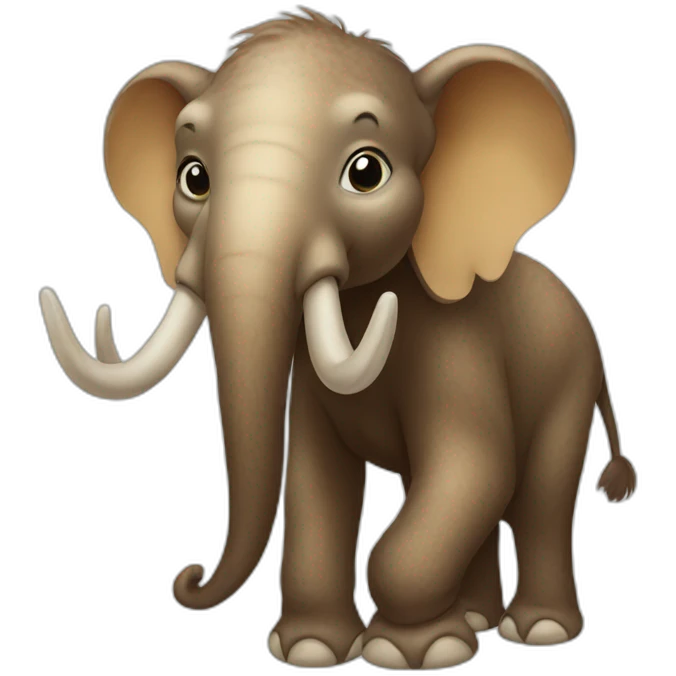 baby mammoth emoji