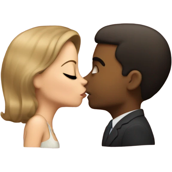 Suzanne kissing kennedy emoji
