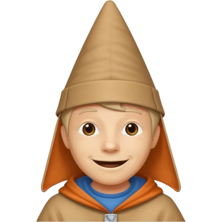 Chat visage humain qui porter pun chapeau emoji