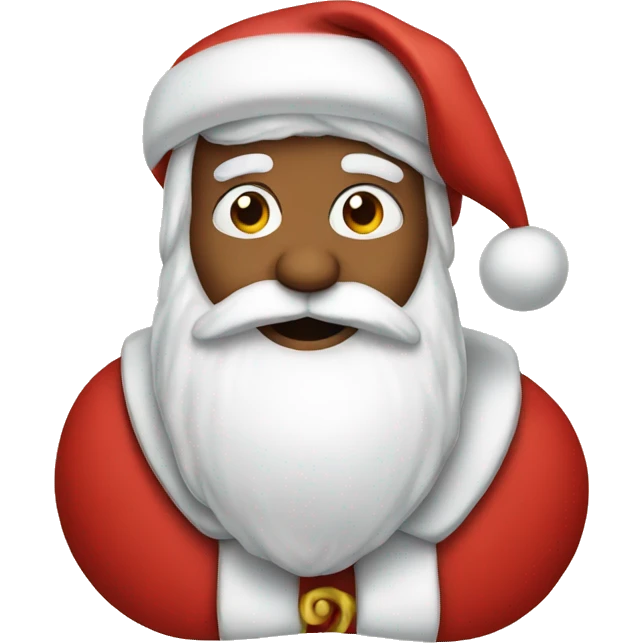 Santa with a bow emoji