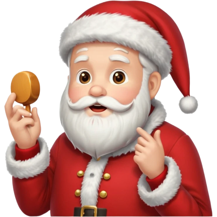 singing santa emoji