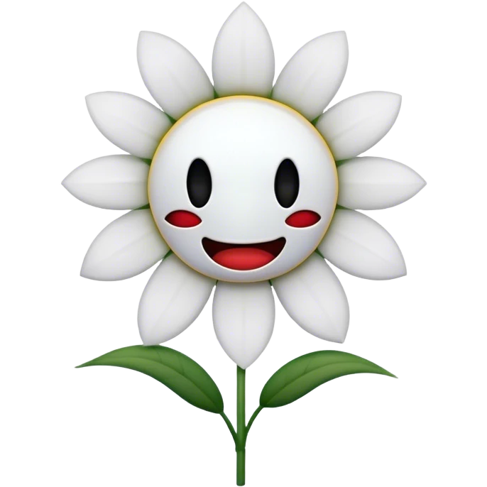 flower with scary theeth but no face emoji