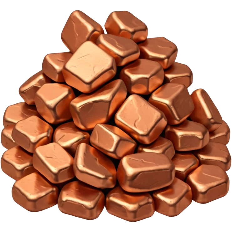 copper nuggets pile emoji