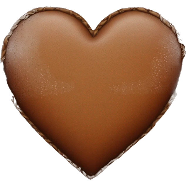 leather print heart emoji