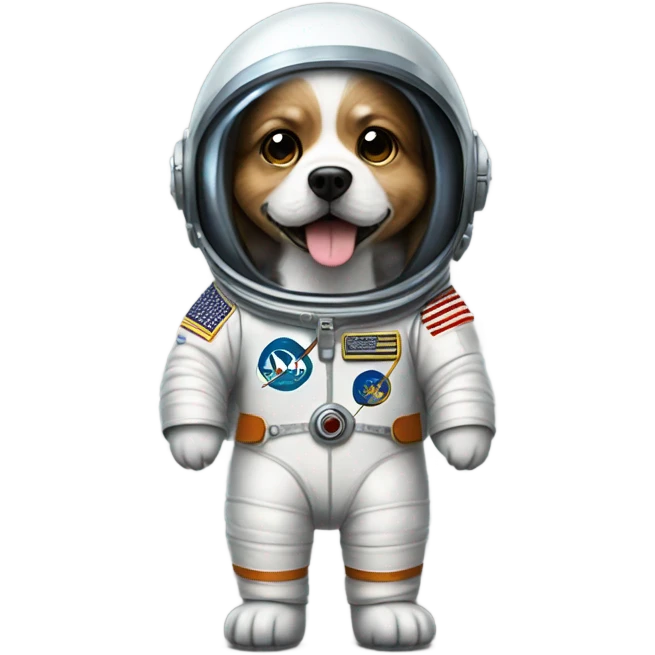 Astronauta perro emoji