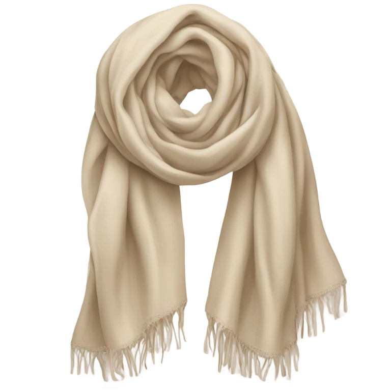 Beige scarf  emoji