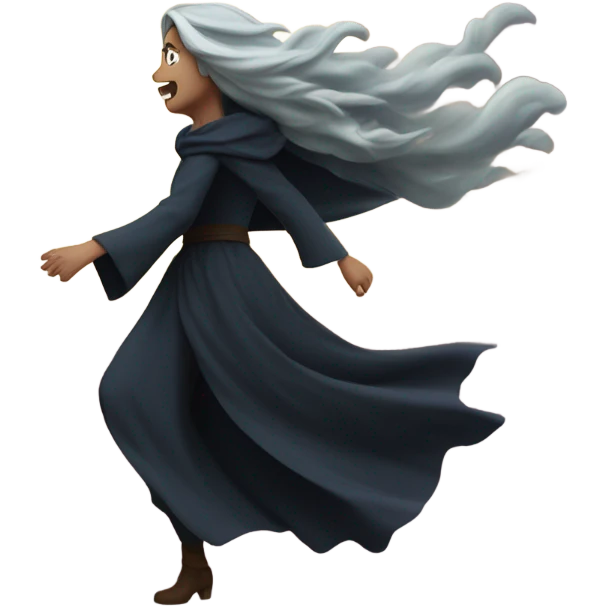 Fart in a tornado  with a witch emoji