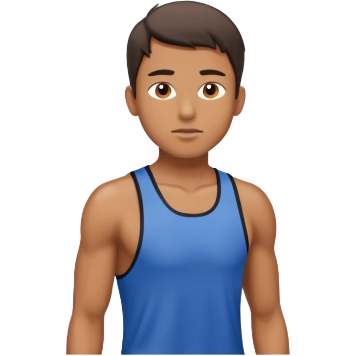 young man sweaty after training emoji