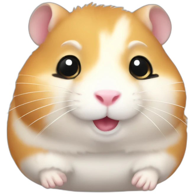 Cute little Chubby Hamster  emoji