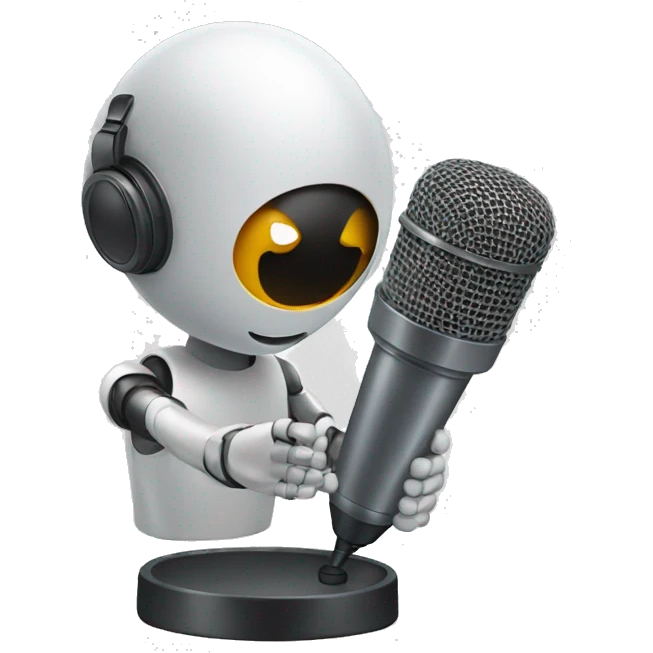 chatbot with mic emoji