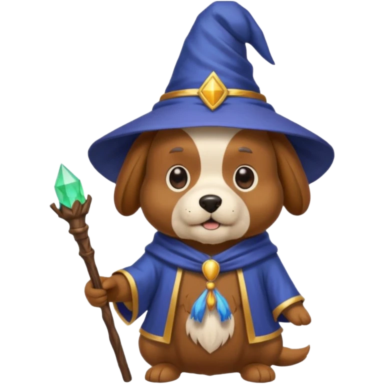 Dog wizard emoji