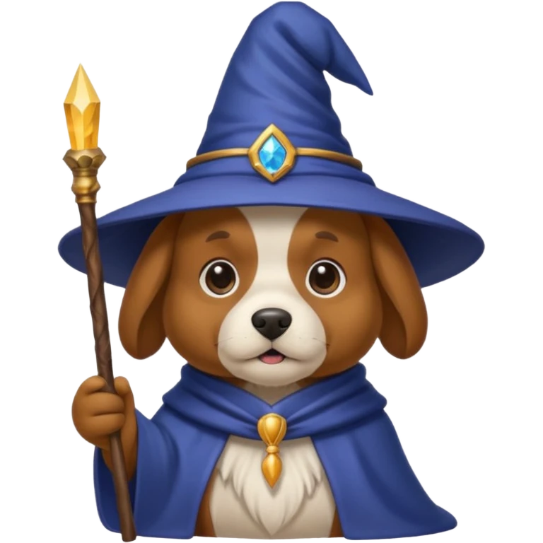 Dog wizard emoji