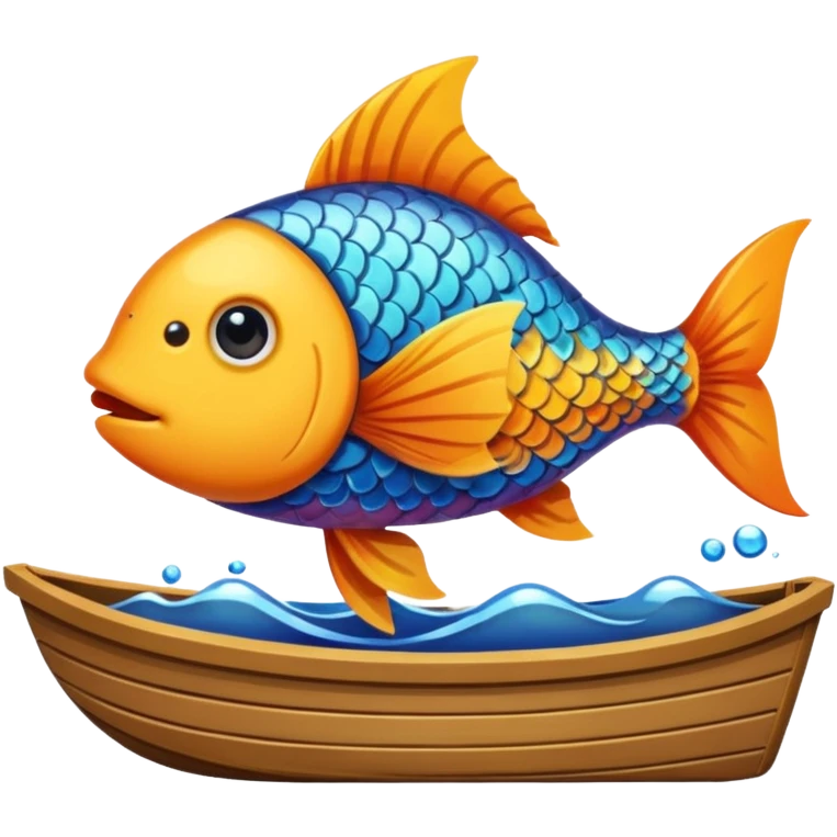 poisson dans un bateau emoji