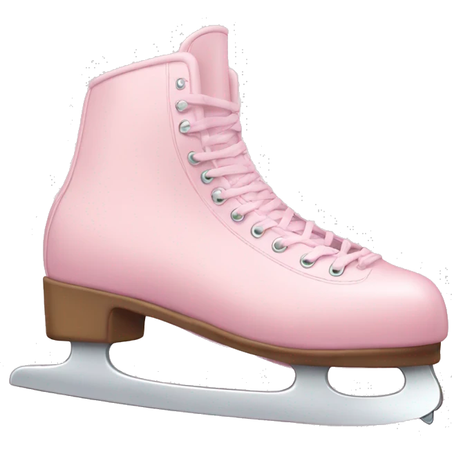 pastel pink ice skates emoji