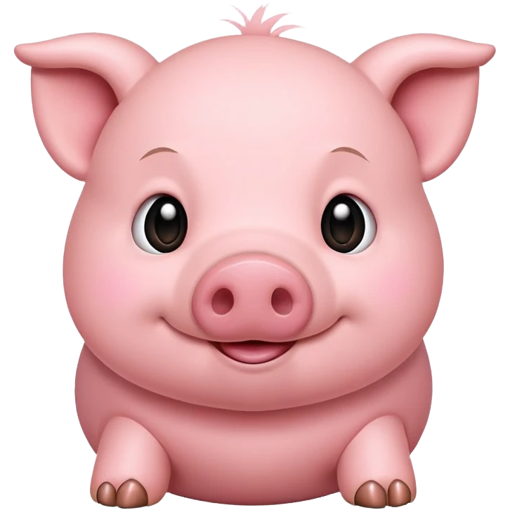 Cuddly pig emoji