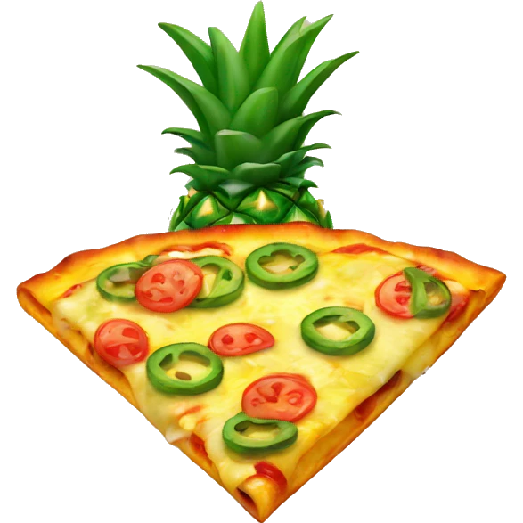 Pineapple on pizza emoji