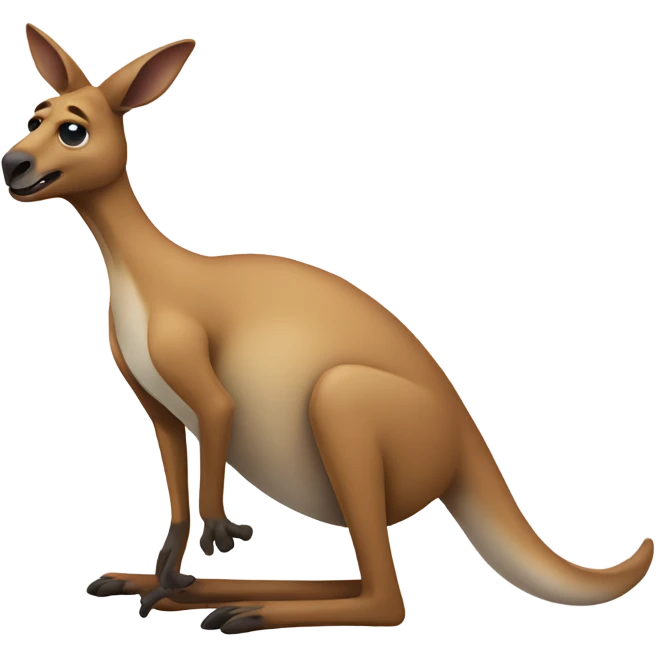 Drunk kangaroo emoji