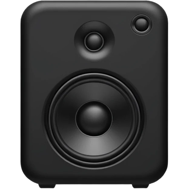 black speaker emoji