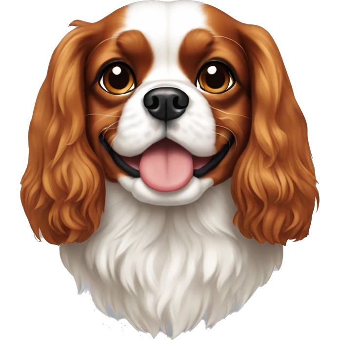 A cavalier king charles emoji