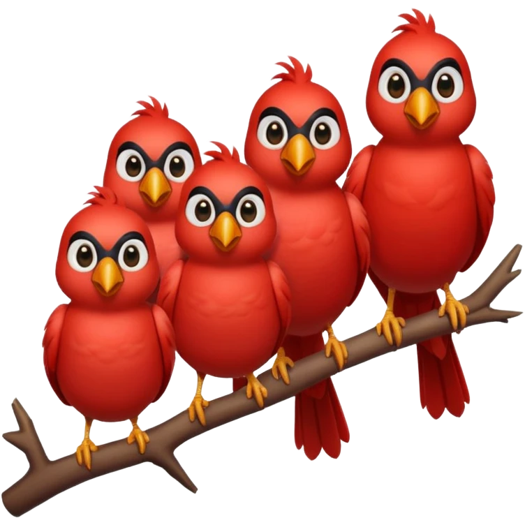 red birds emoji