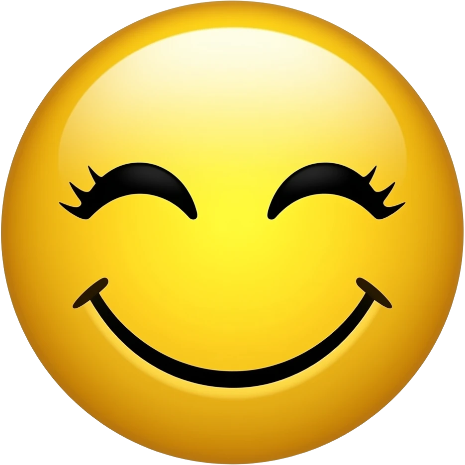 Goth Yellow smiley emoji