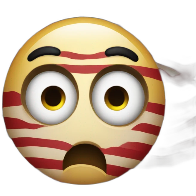 American flag shocked emoji