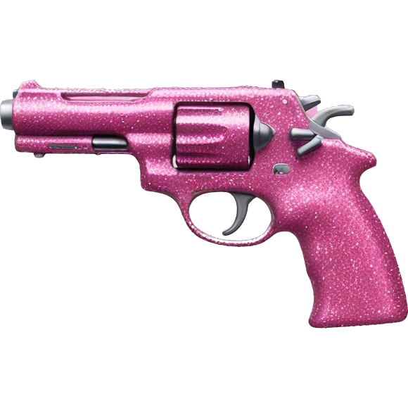 pink gun glittery  emoji