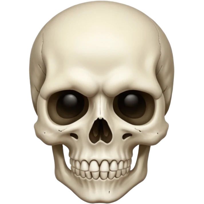 Skull face mind blown emoji
