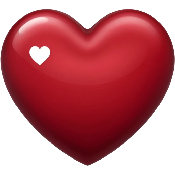 Bordeaux heart emoji