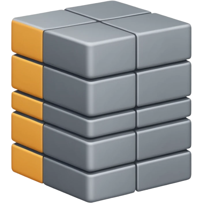 stack of squares (4) going away from the camera emoji