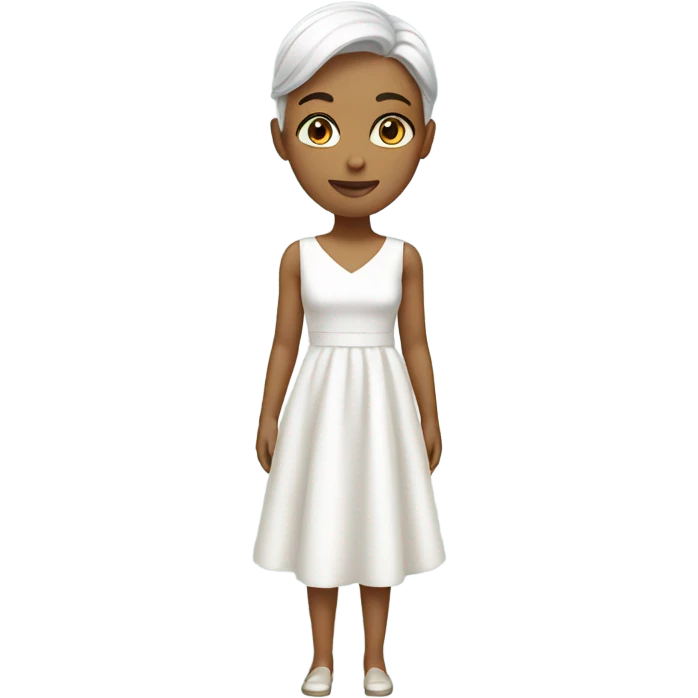 white dress emoji