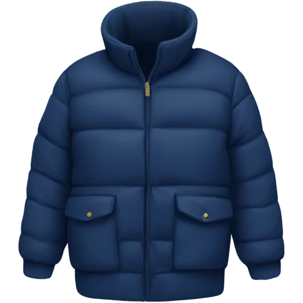 navy puffer jacket emoji